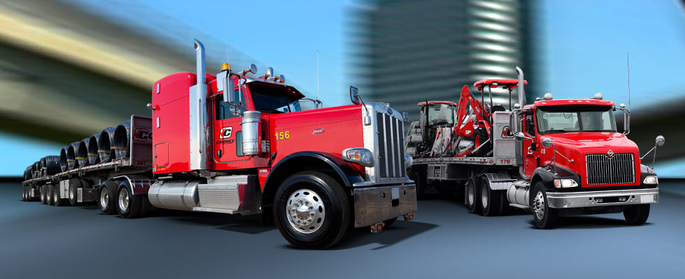 Cooney transport has one of Ontario's largest, flatbed trucking fleets